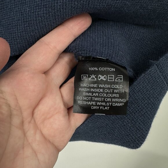 PAUL JAMES jacket blazer cardigan sweater unstructured 100% cotton knit short M - Picture 10 of 10